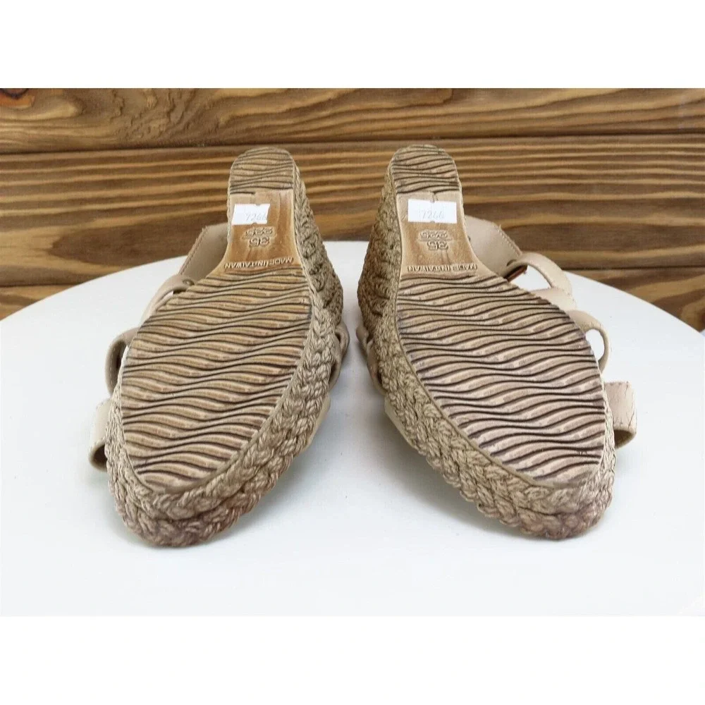 Selex‎ Size 5 M Women Sandal Strappy Beige Synthetic